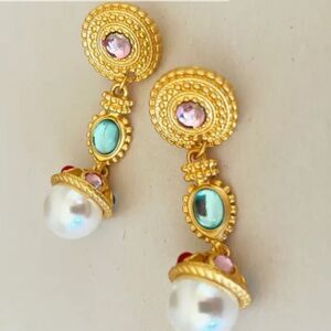 Vintage style drop earrings N237